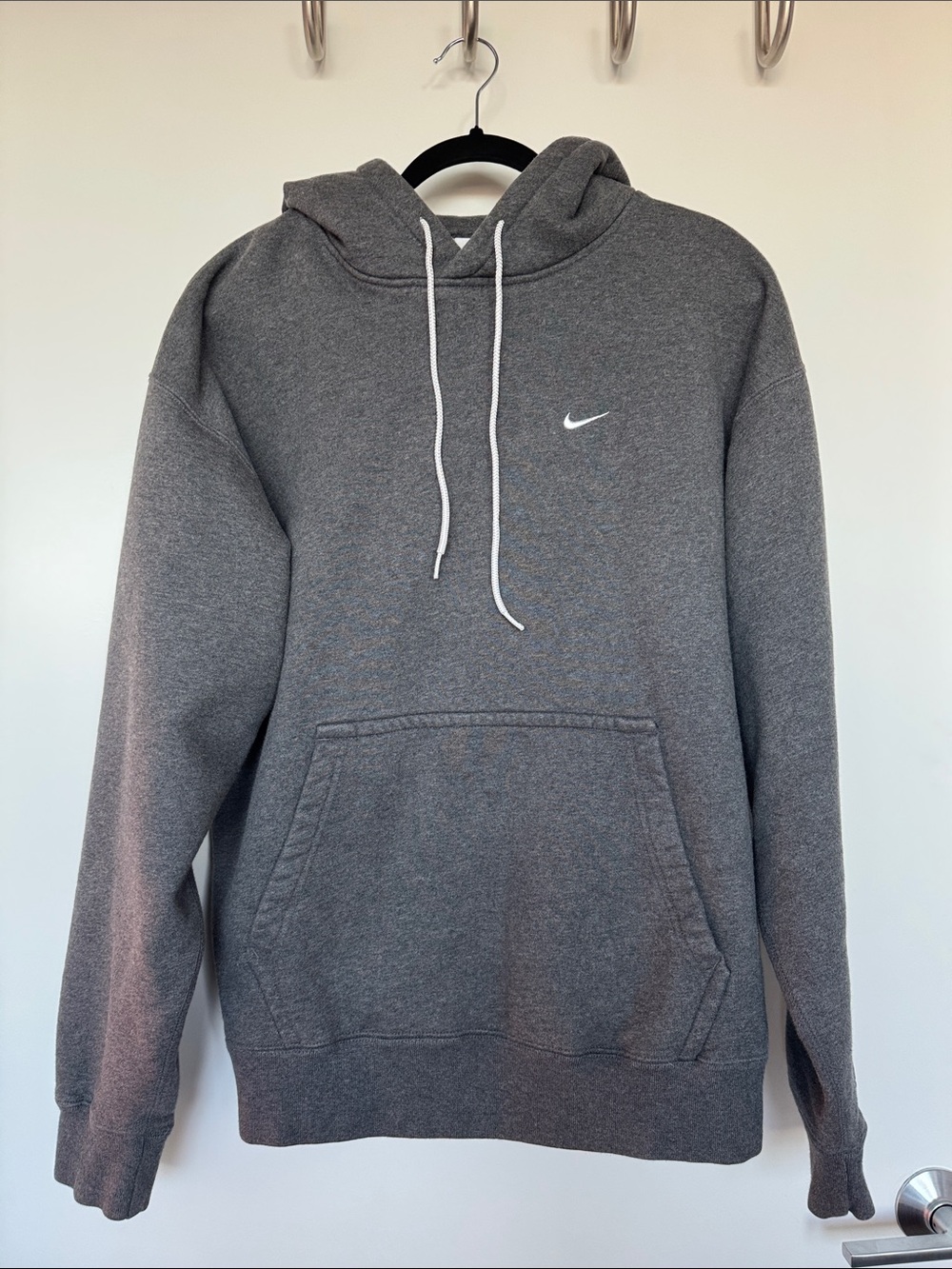 NikeLab Washed Heavyweight Fleece Pullover Hoodie Charcoal Gray Men’s Medium